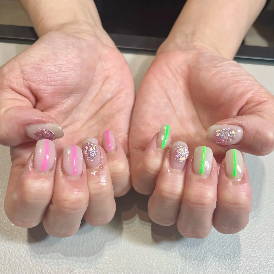 ネイル キラキラネイル Anurea HARUKA🌸のネイルデザイン