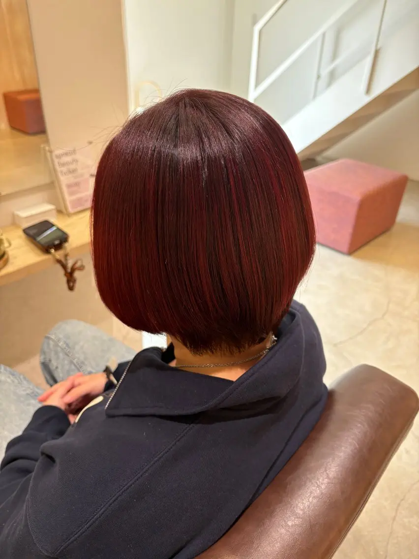 カラー ヘアカラー トリートメント 艶髪✨️ kuyumi🌷のヘアスタイル