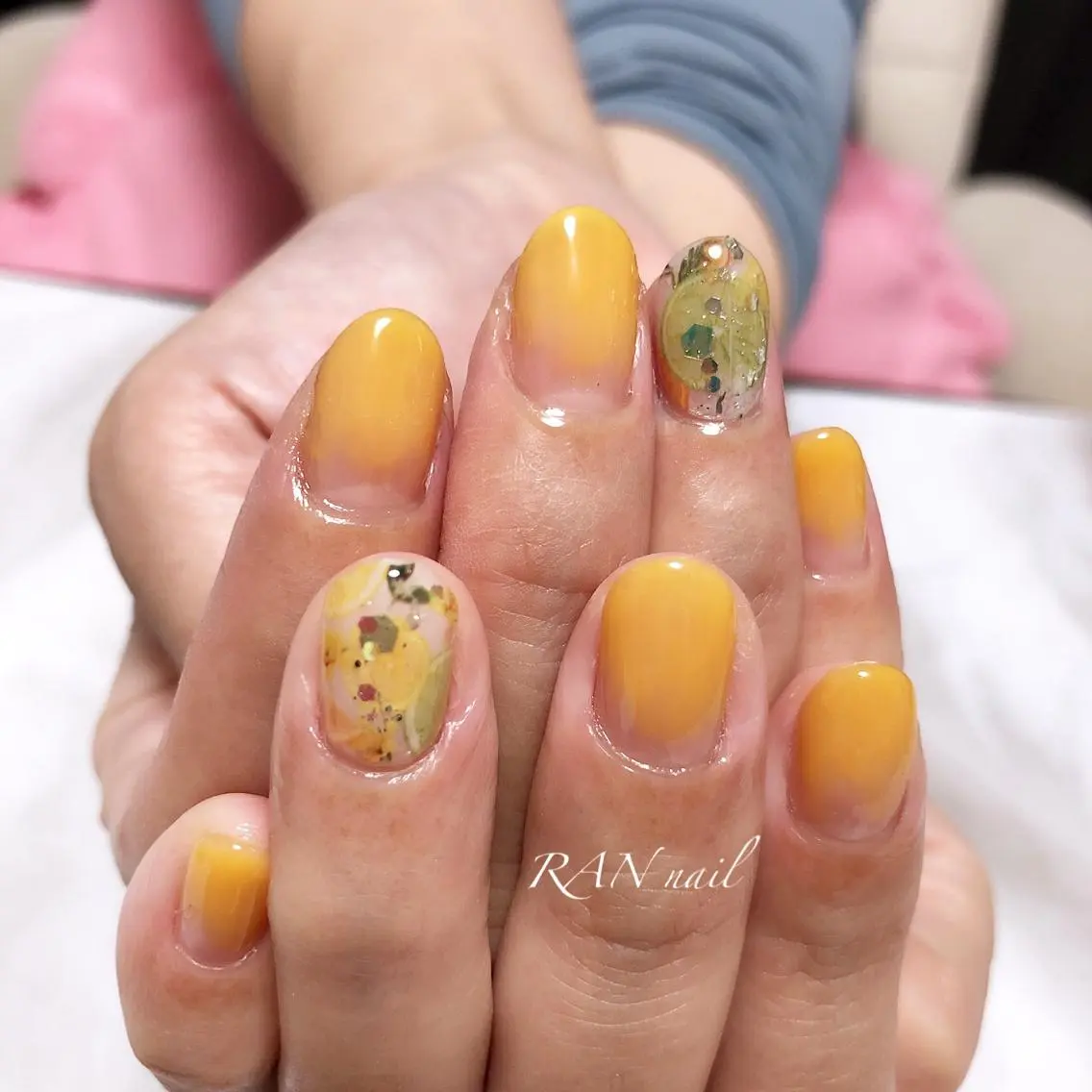 ネイル アートネイル フットネイル オフィスネイル 春ネイル 夏ネイル RAN nailのネイルデザイン