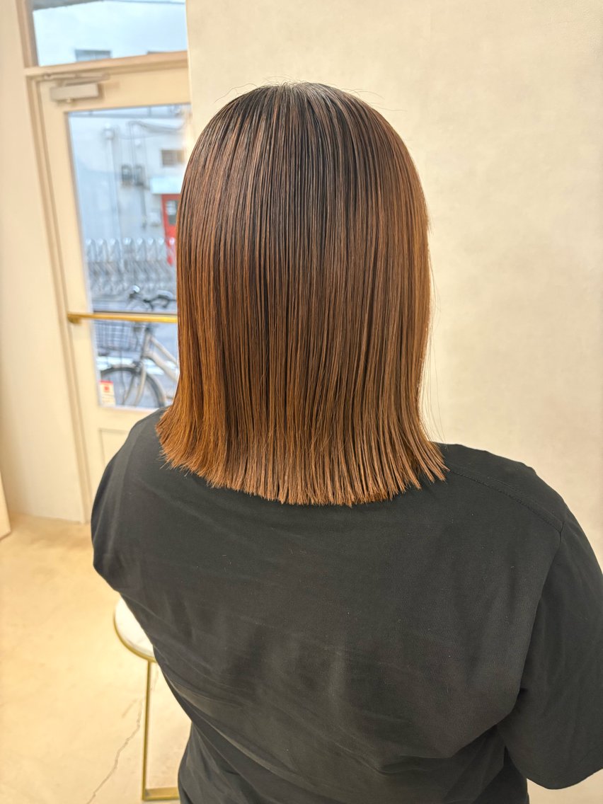 ミディアム 縮毛矯正 haku【津久野店】 ERIKAのヘアスタイル