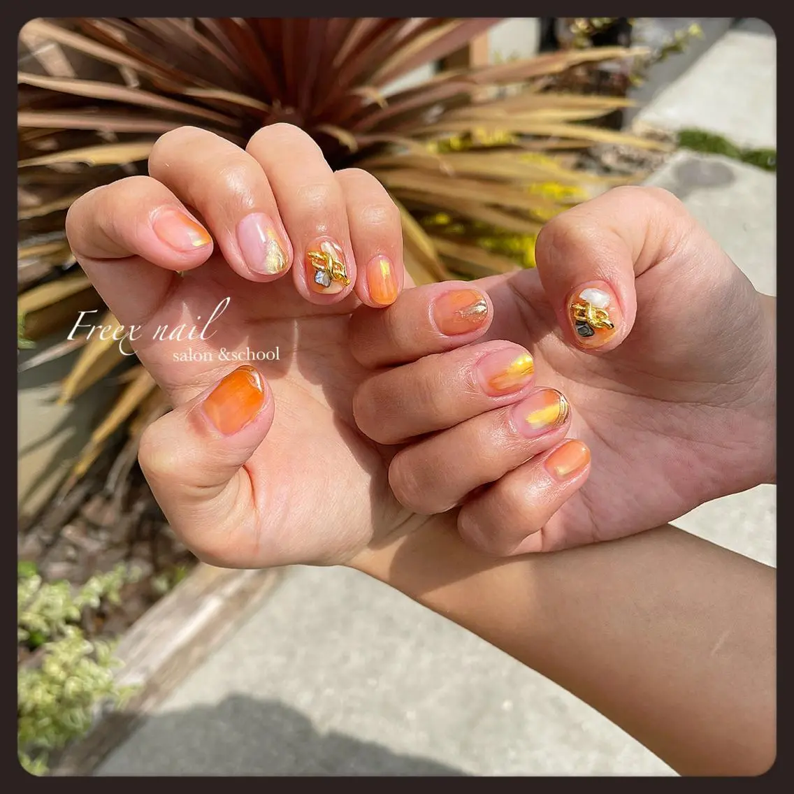 ネイル ハンドネイル ハンドケア freex nail /ニュアンス/個性派のネイルデザイン