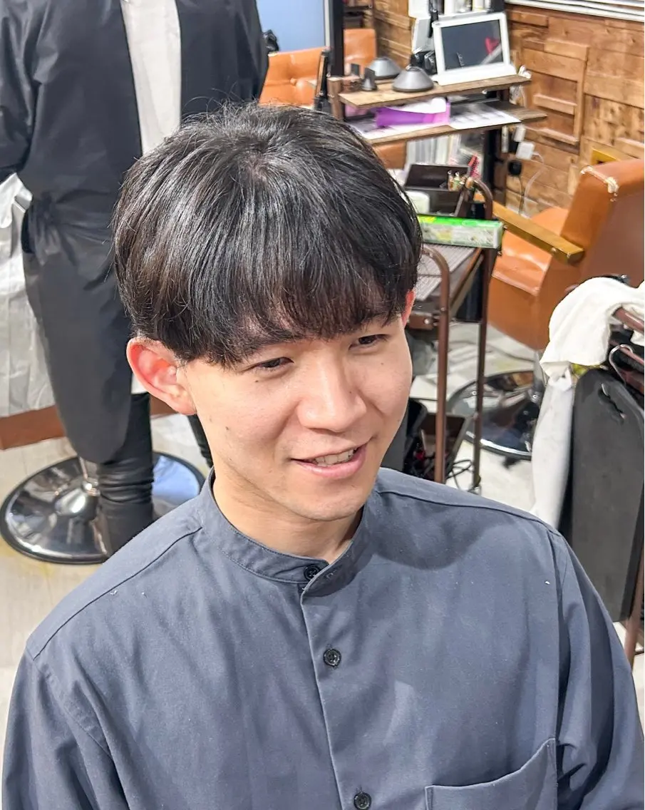 ショート メンズ 縮毛矯正 かんばら りょーいのヘアスタイル