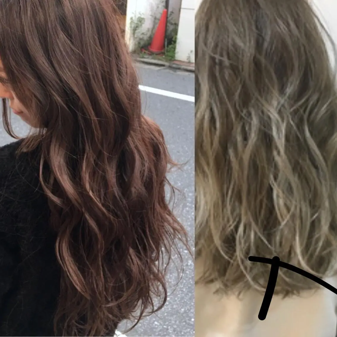 ミディアム カラー パーマ ヘアアレンジ メンズ キッズ ネイル マツエク・マツパ premier modelsのヘアスタイル