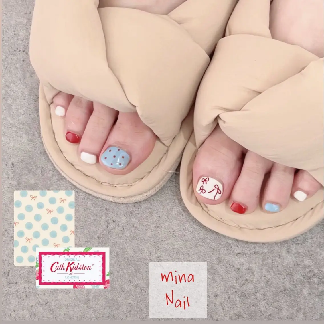 ネイル フットネイル ジェルネイル mina Nailのネイルデザイン