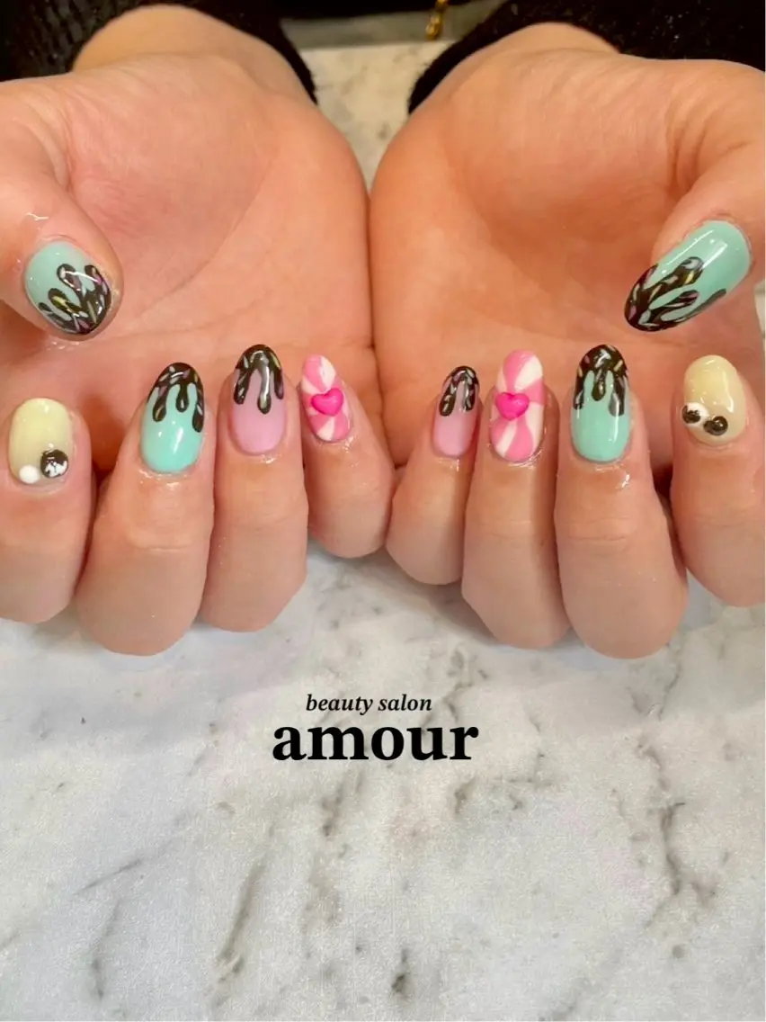 ネイル ハンドネイル amour 川崎店のネイルデザイン