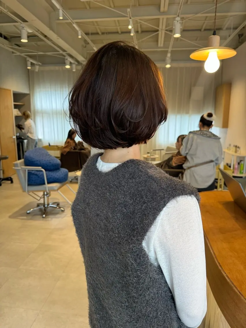 【白髪染め】cut+白髪染めcolor+トリートメントの写真