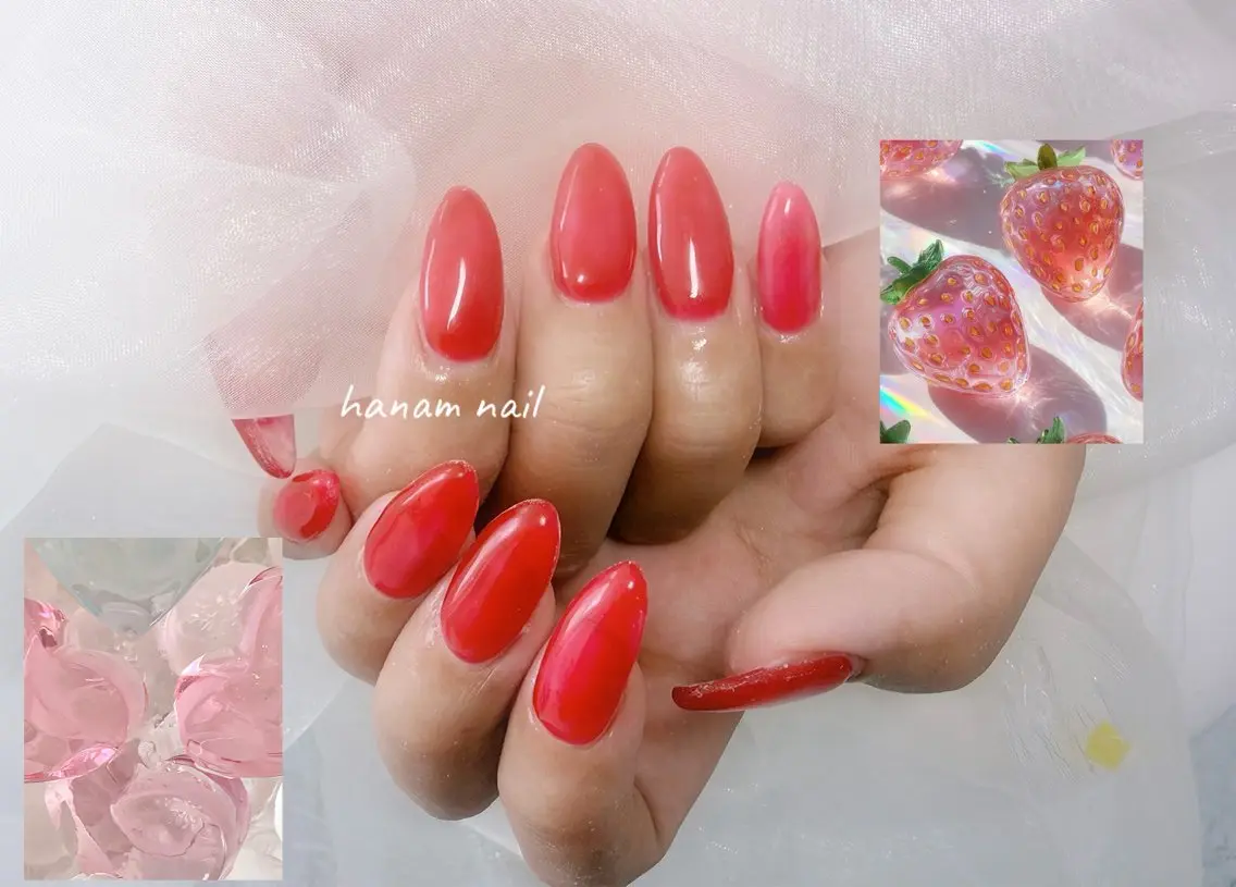 ネイル ワンカラーネイル ハンドネイル hanam nail 🌿🩵ハナムネイルのネイルデザイン