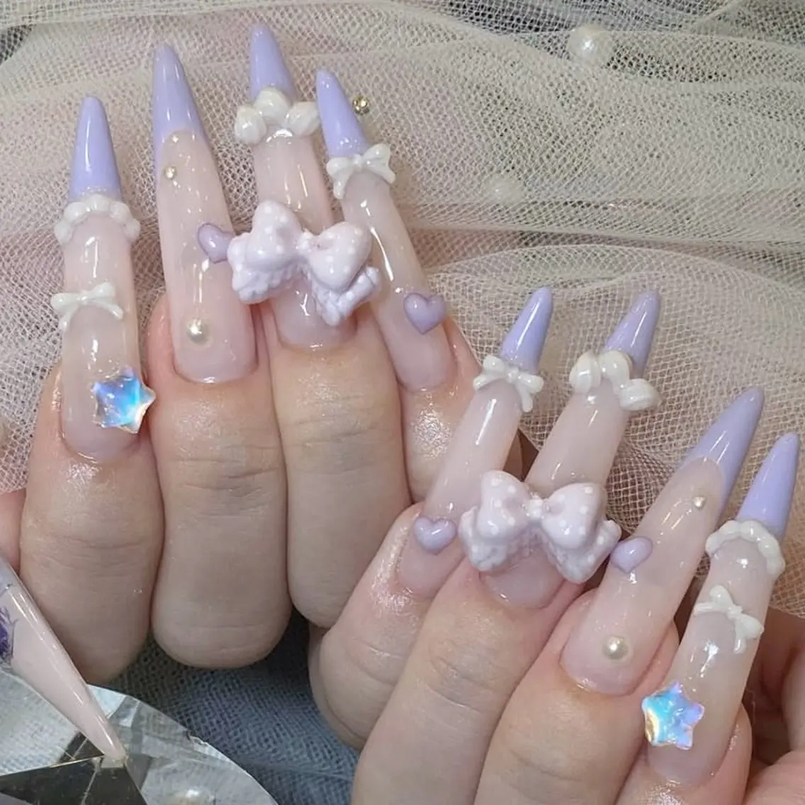 ネイル チークネイル ドット フットネイル フレンチネイル グラデーション Nihonthy Nail 新宿のネイルデザイン