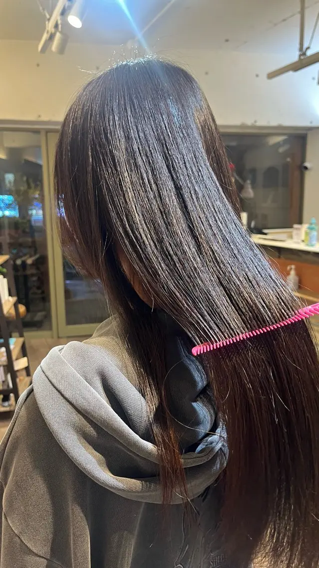 縮毛矯正 黒滝 真歩のヘアスタイル