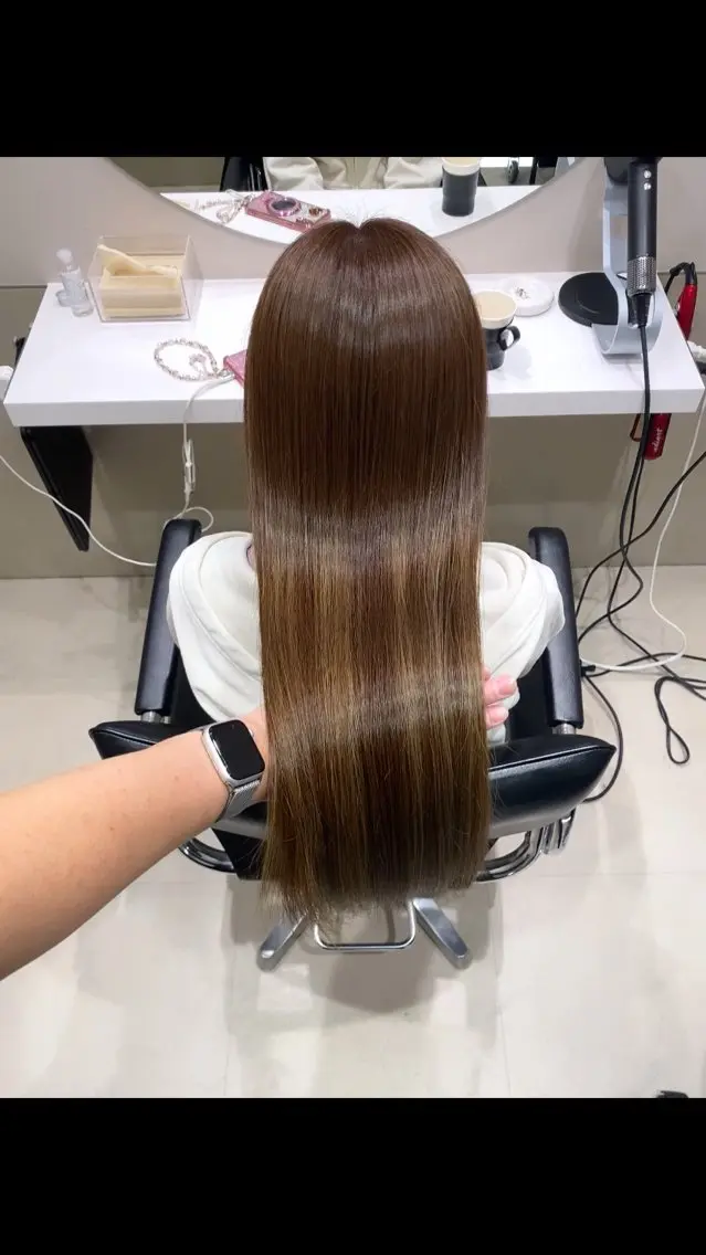 ロング カラー カット ヘアカラー トリートメント 絹髪質感TR💫 レイヤーカット/熊澤のヘアスタイル