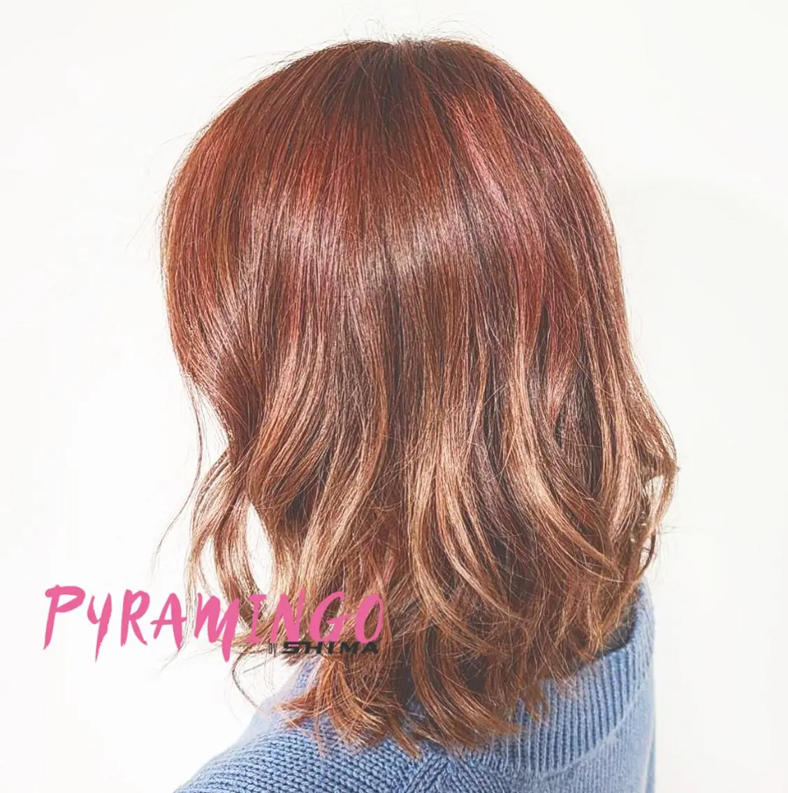 ミディアム カラー ベージュカラー ブリーチ ピンクカラー ピンクベージュ 藤田 菜摘のヘアスタイル