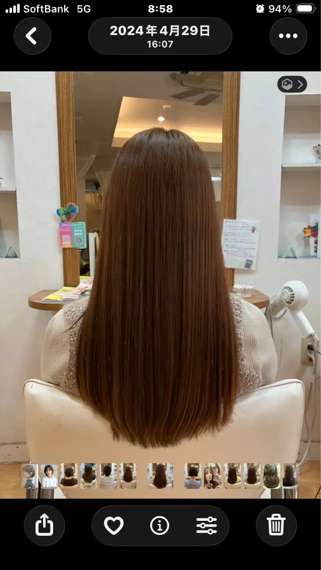 ロング 高畑駅×縮毛矯正 縮毛矯正×湯浅貴子のヘアスタイル