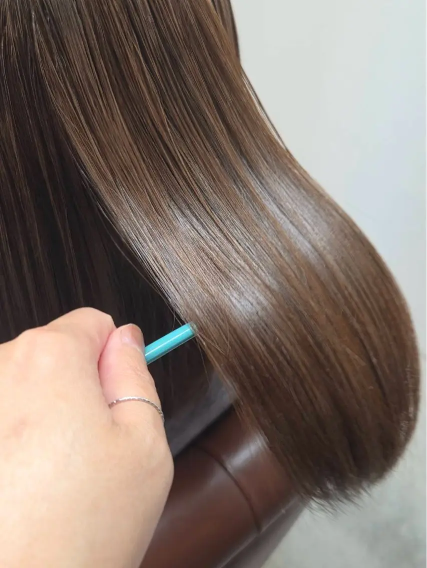セミロング くせ毛 カット ヘアカラー トリートメント Kiruca 海野のヘアスタイル