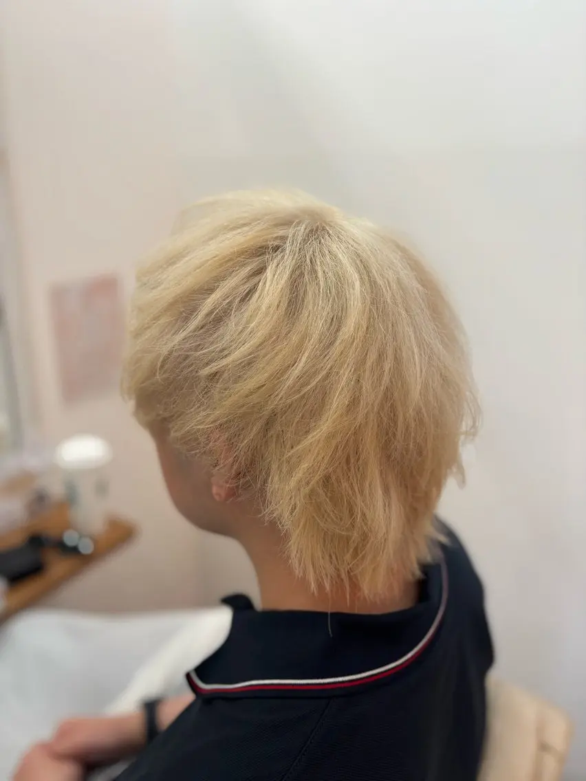 ショート カラー メンズ ヘアカラー 永井大樹✨ 透明感カラー✨のヘアスタイル