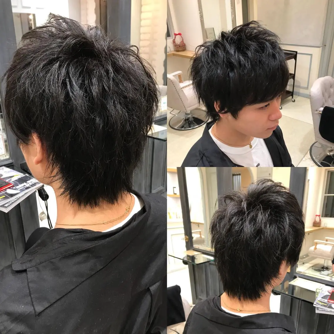メンズ メンズウルフカット ウルフカット レイヤー/ハイライト /立川/赤池宏隆のヘアスタイル