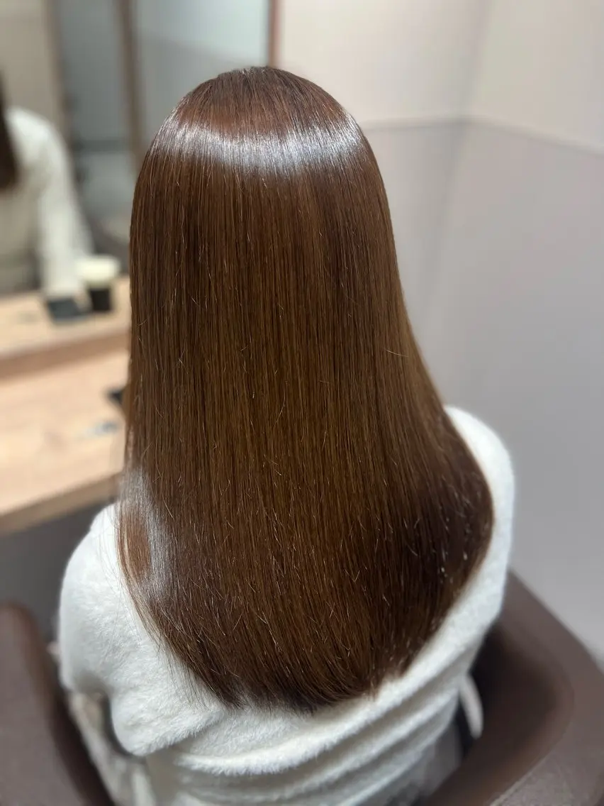 セミロング カラー ブラウンカラー モカブラウン トリートメント 【美髪を叶える】中谷 彰宏（アキ)のヘアスタイル
