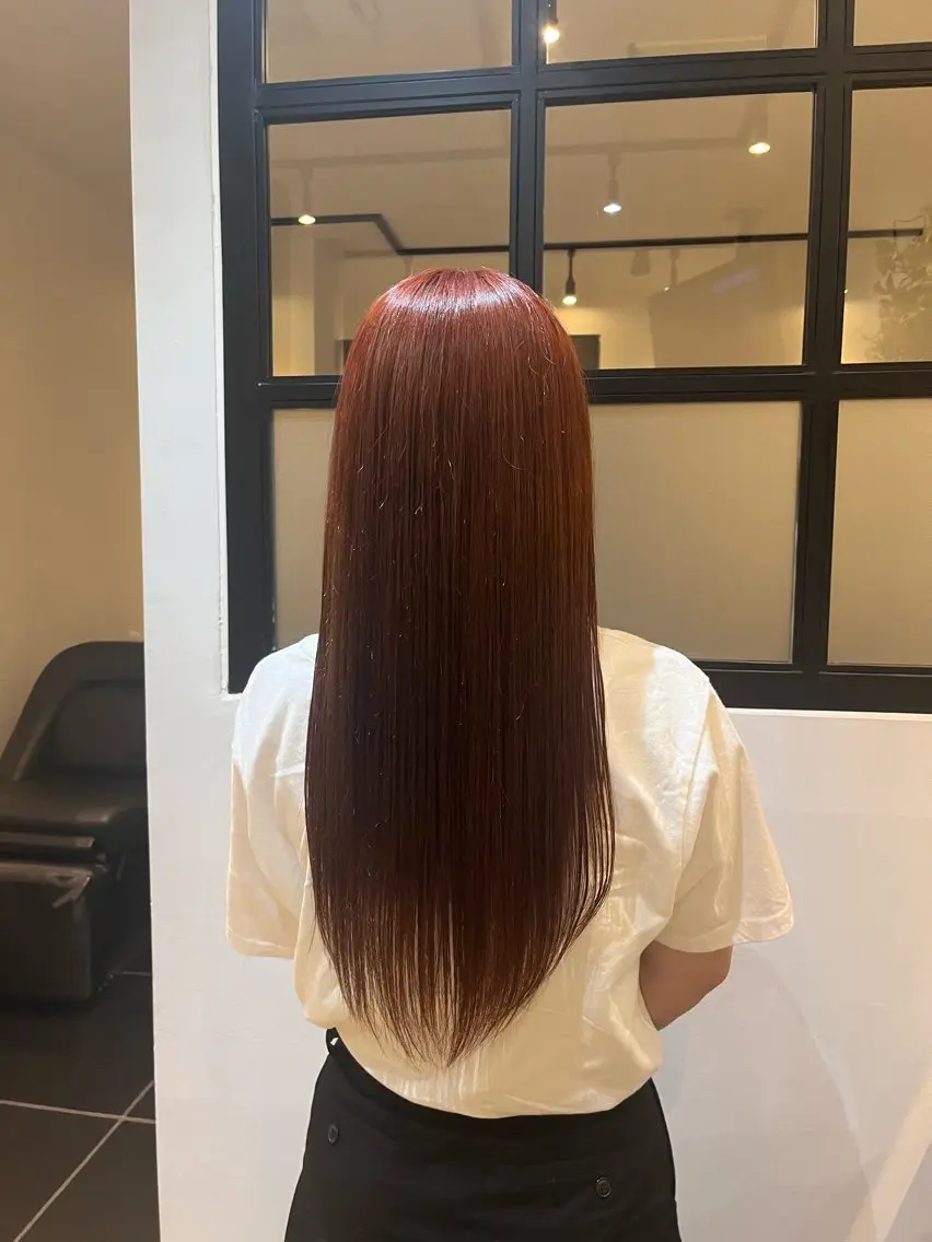 ロング カラー ヘアカラー トリートメント 🪽MiYU🪽 艶カラー⁎⁺˳✧のヘアスタイル