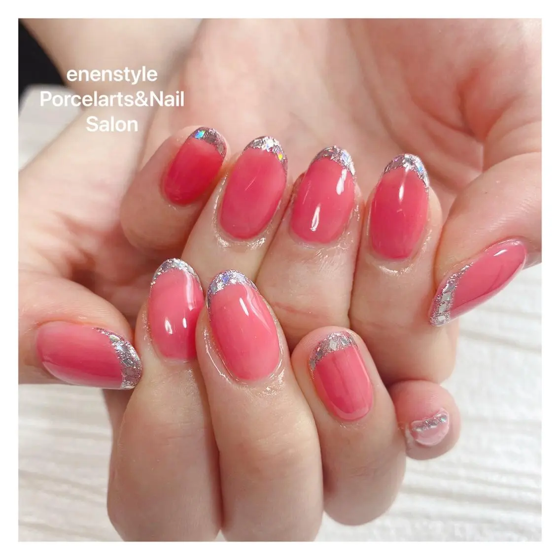 ミディアム ネイル 🐾enen style 🐾のネイルデザイン