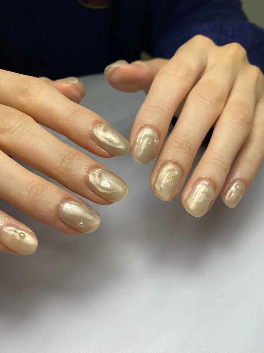 ネイル ジェルネイル マグネットネイル 持ち込み ニュアンスネイル ワンカラーネイル ハンドネイル 草加ニュアンスネイル 🌚hersのネイルデザイン