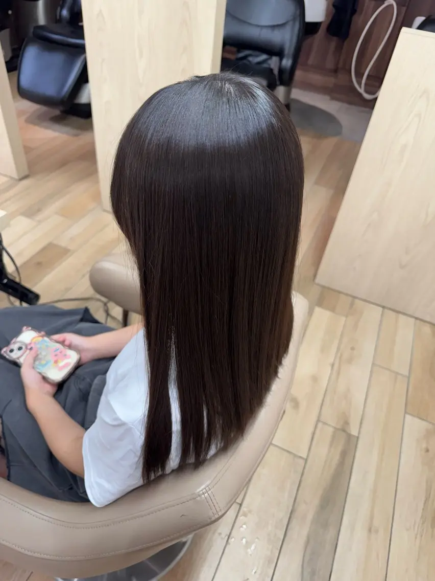 パーマ 縮毛矯正 田村 真菜のヘアスタイル