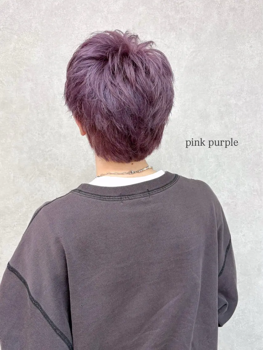 カラー ピンクカラー ピンクパープル Hz/ヘルツ SHIHOのヘアスタイル
