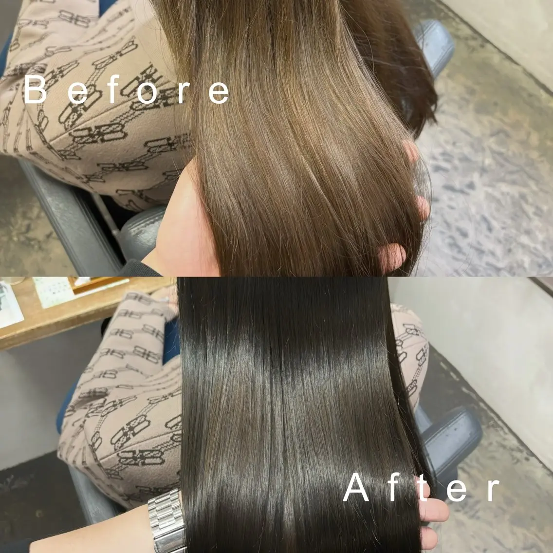 カラー シアカラー×髪質改善 技術保証/浦前翼のヘアスタイル