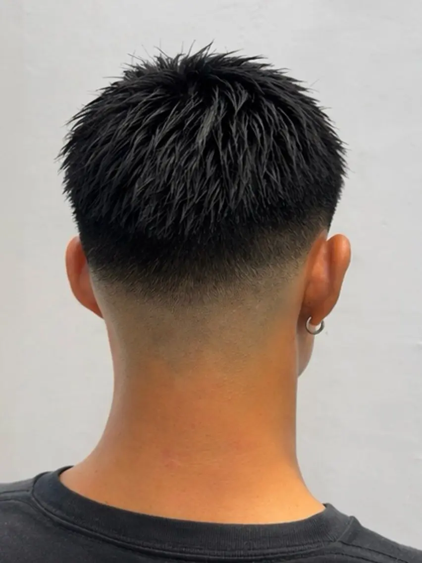 ショート カット フェード/韓国 原宿👑レンのヘアスタイル