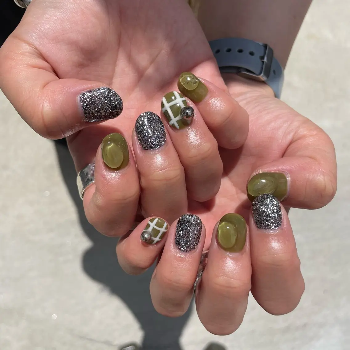 ネイル ハンドネイル Sea  nail by emaのネイルデザイン