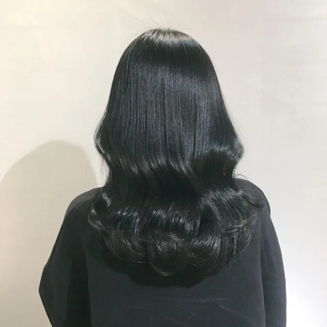 ミディアム カラー ヘアアレンジ 黒髪 ミント 柔らか垢抜けｶﾗｰと ｶｯﾄ🫧ASUKAのヘアスタイル