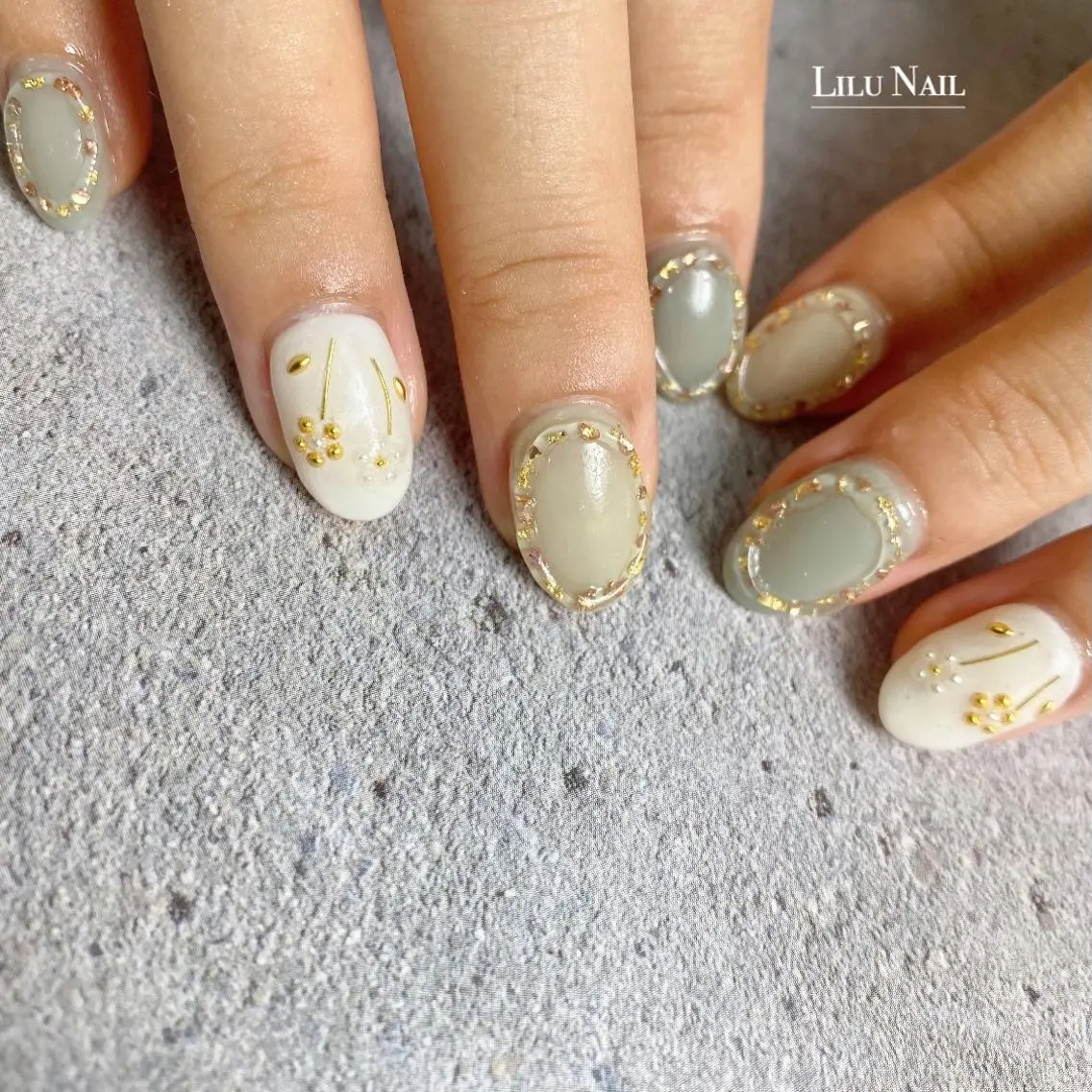 ネイル ニュアンスネイル モチの良さ◉ フィルインネイル♡のネイルデザイン