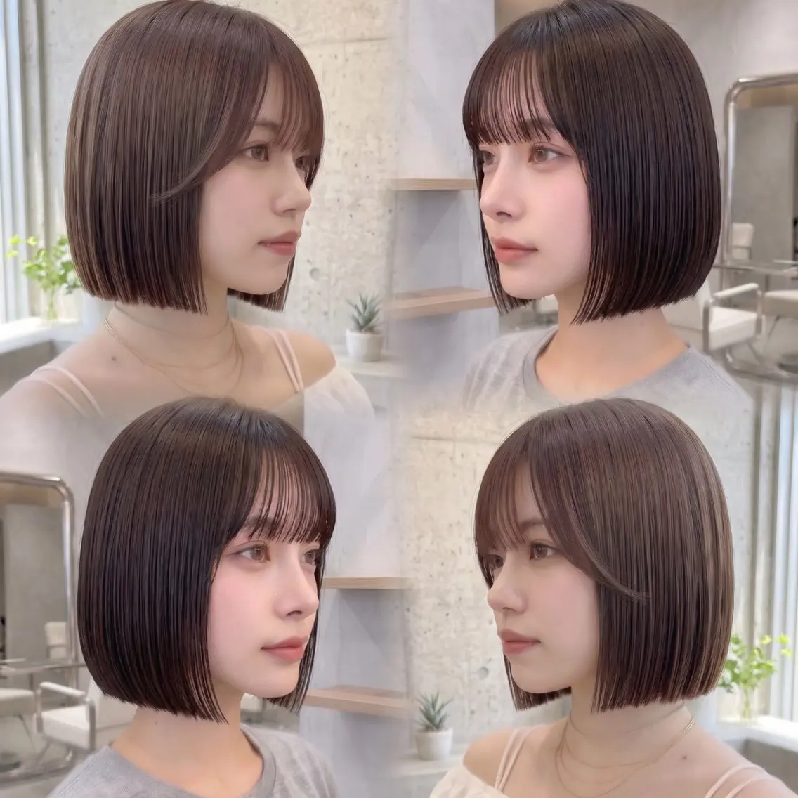 ミディアム 💖盛れる前髪顔周り 🫧似合わせレイヤーのヘアスタイル