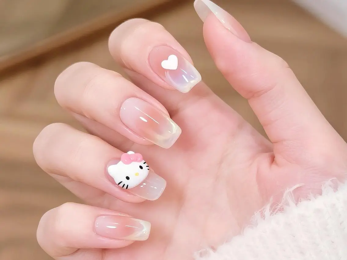 ネイル メンズ メンズ韓国風 オーロラネイル チークネイル 長さ出し フレンチネイル ハンドネイル ハンドケア NEW NAIL💞 Ka Kaのネイルデザイン