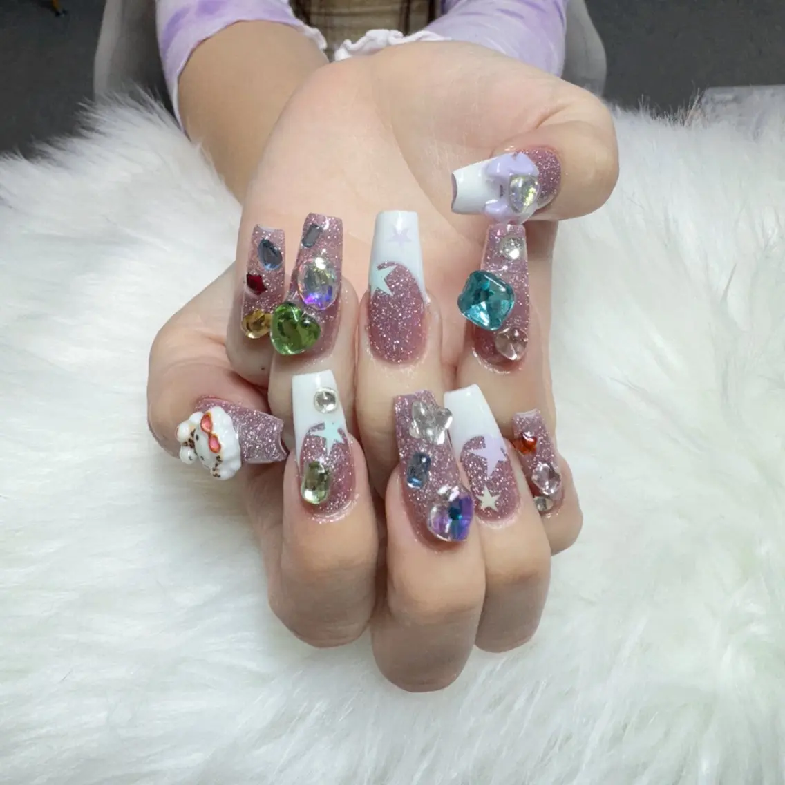 ネイル ハンドネイル 🎀nana🫧 ワンホンネイル🎀のネイルデザイン