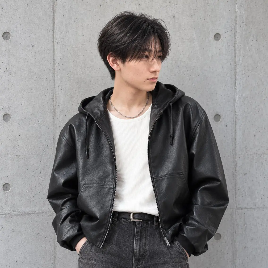 メンズ メンズ韓国風 韓国マッシュ マッシュ シースルーマッシュ カット ヘアセット 韓国風メンズヘア 渋谷  🦢Yuiのヘアスタイル