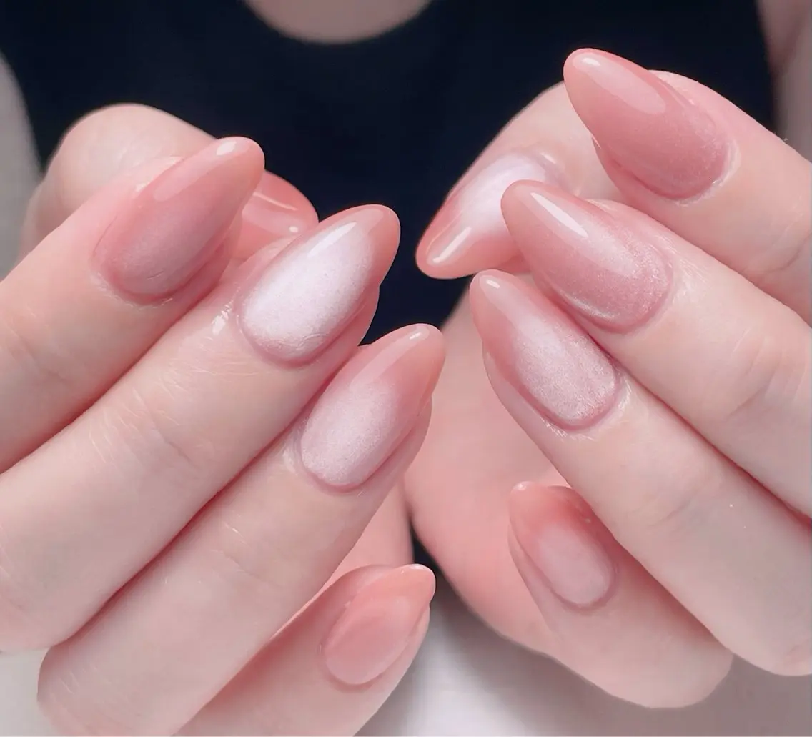 ネイル チークネイル 長さ出し フレンチネイル ジェルネイル 韓国ネイル 中野駅から2分 MEO NAILのネイルデザイン