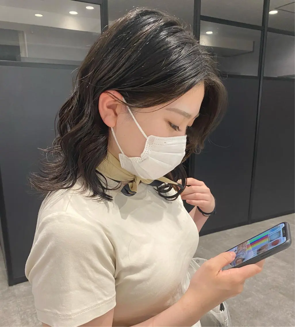 ミディアム パーマ MIES amane(アマネ)のヘアスタイル