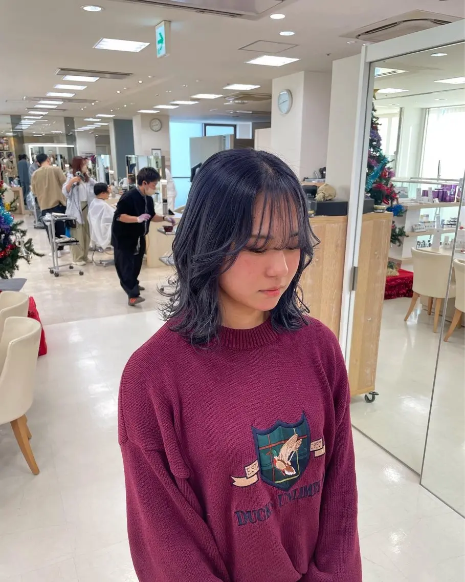 ミディアム カラー カット ヘアカラー ヘッドスパ ヘアセット モデル様募集中 /REIRIのヘアスタイル
