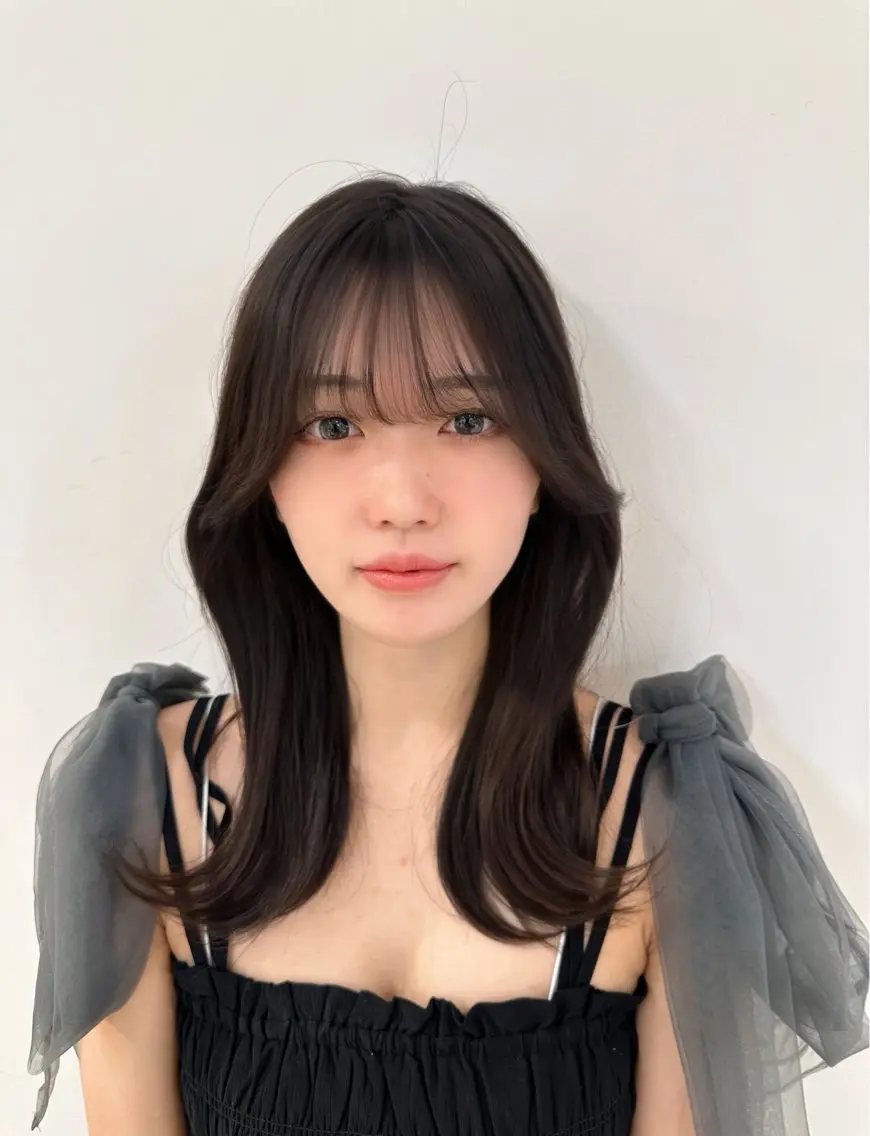 ミディアム カット トリートメント 大人可愛いレイヤー 大田のヘアスタイル