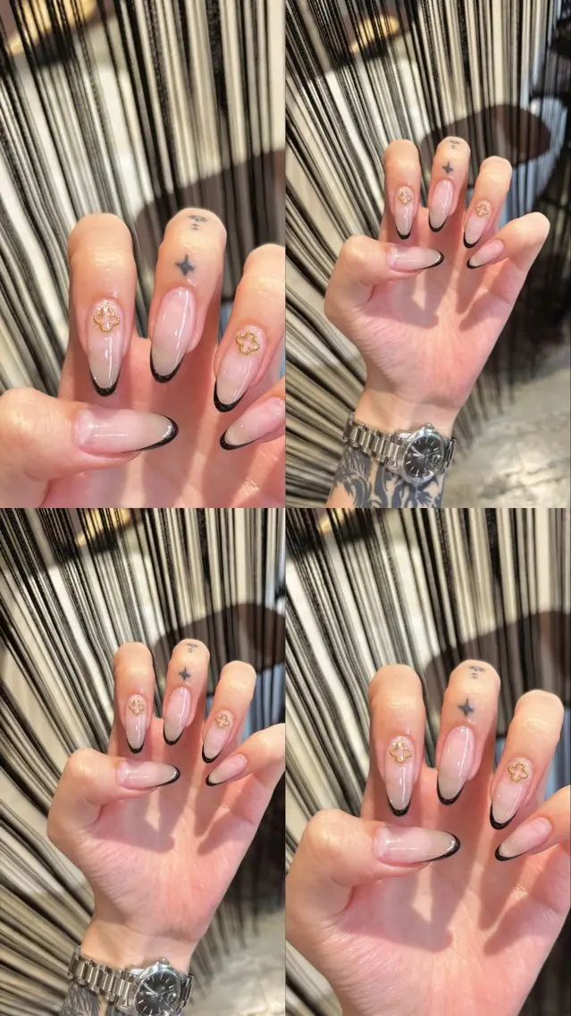 ネイル 持ち込み ストーンネイル ハンドネイル 777nail salonのネイルデザイン