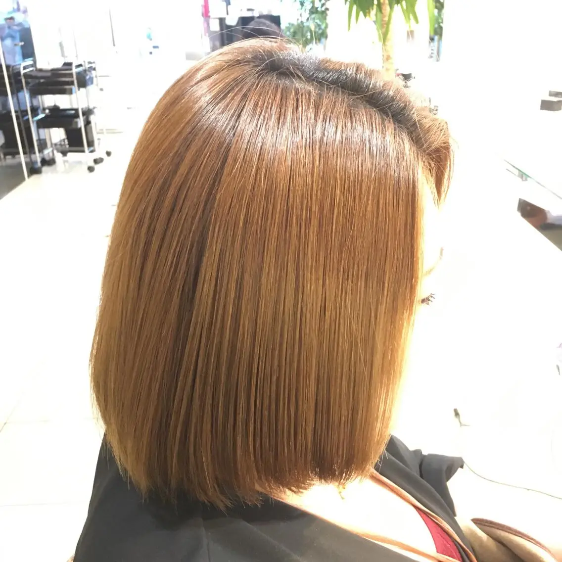 ミディアム カラー パーマ 橋本 慶司のヘアスタイル