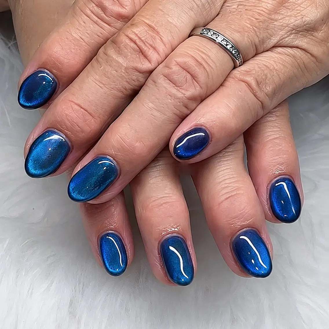 ネイル ブルー ハンドネイル Nail salon M.のネイルデザイン
