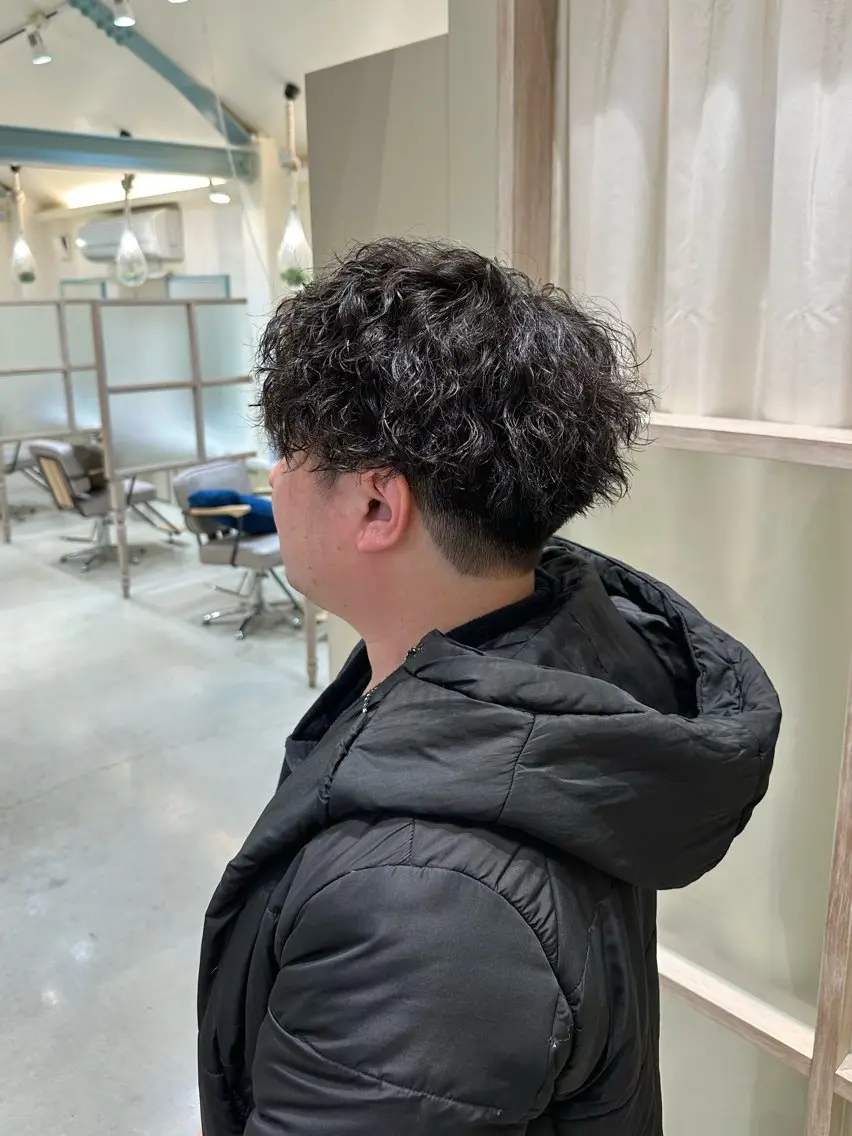 パーマ メンズ カット パーマ N,SOL / 岩上 新大のヘアスタイル