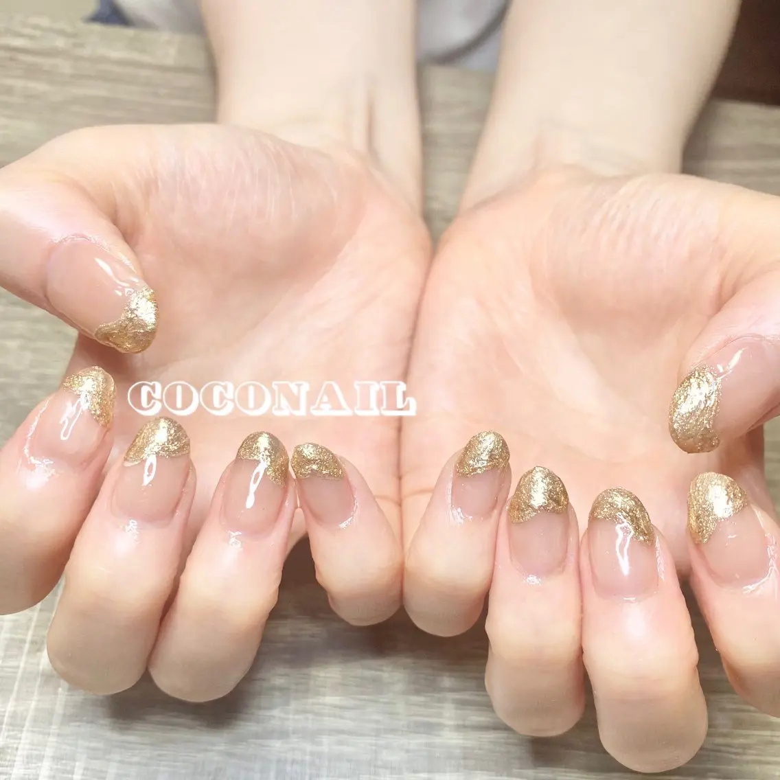 ネイル フレンチネイル ニュアンスネイル Mea Luna .のネイルデザイン