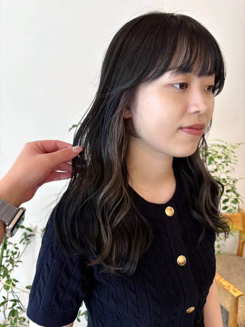 セミロング カラー インナーカラー カット ヘアカラー 透明感カラー/ レイヤーkotonoのヘアスタイル