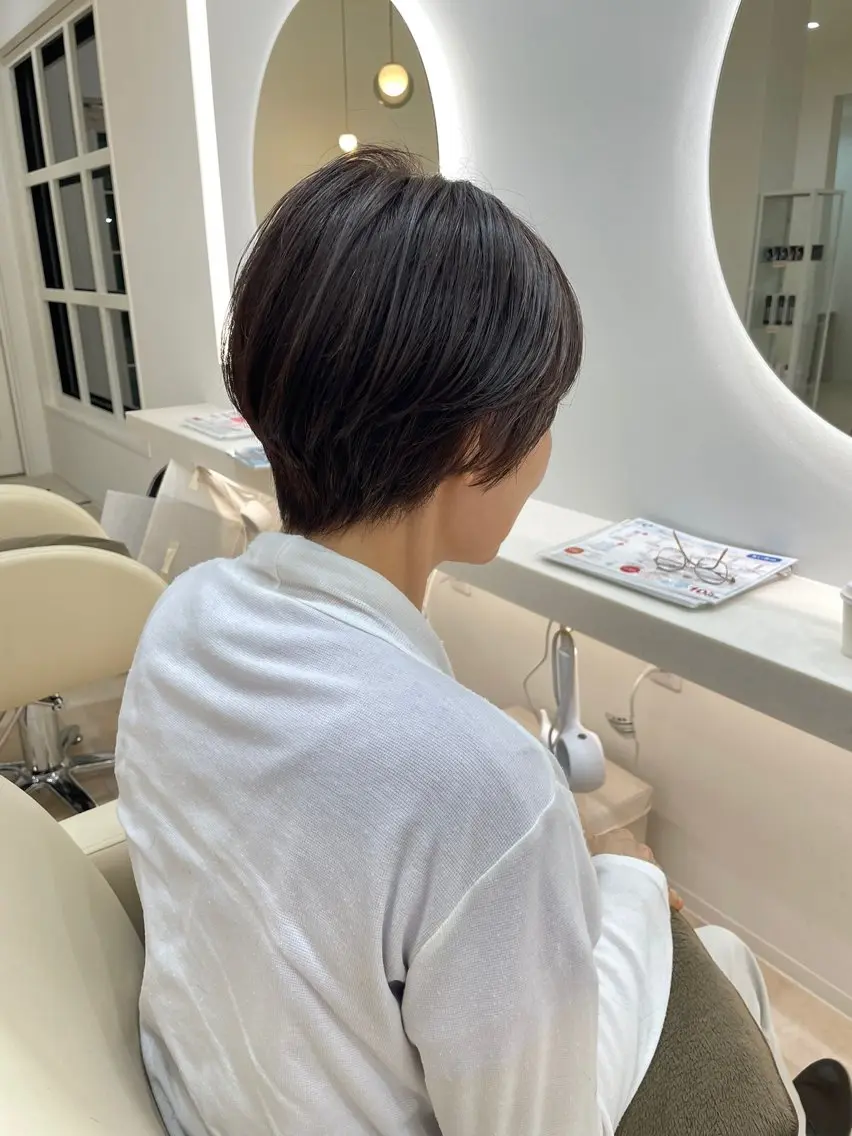 ショート ショートヘア カット ヘアカラー ANCHORウェリナ NOZOMIのヘアスタイル
