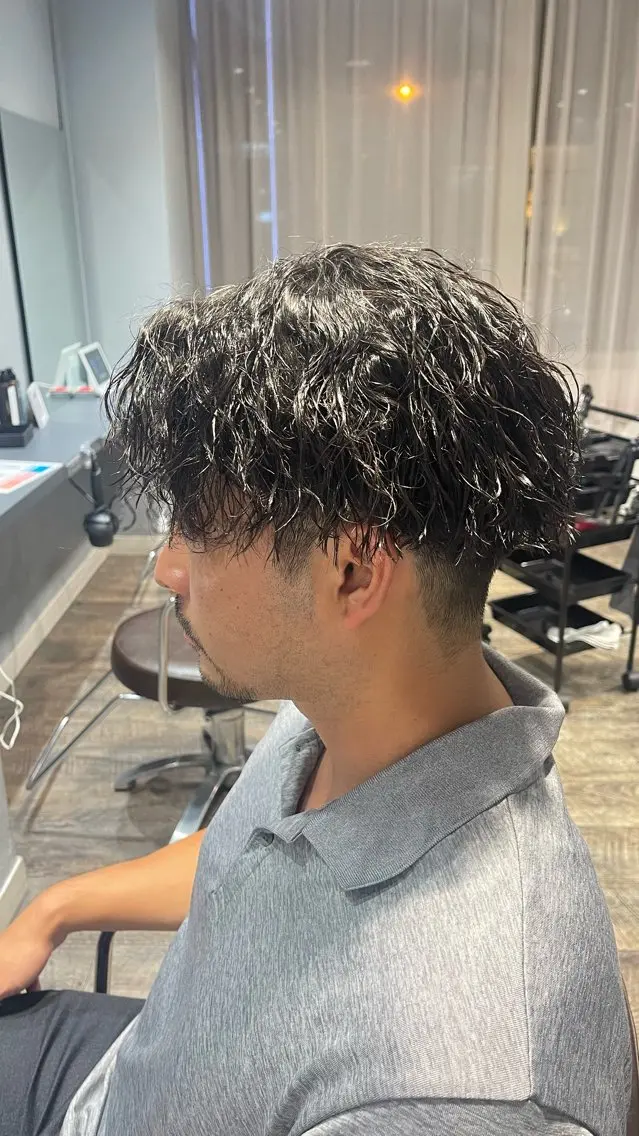 パーマ メンズ 大人男子の メンズパーマのヘアスタイル
