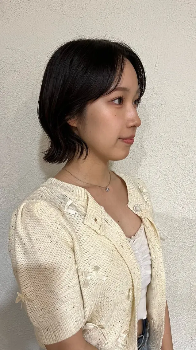 ショート ボブ カット ヘアカラー パ ルのヘアスタイル
