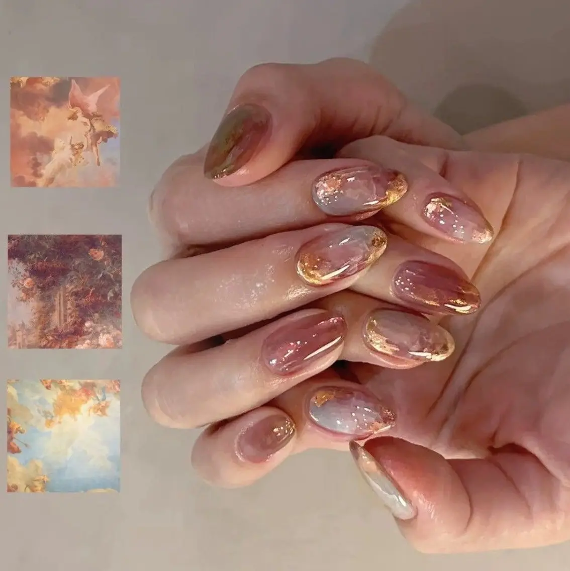 ネイル 韓国ネイル マグネットネイル ニュアンスネイル 春ネイル ワンホンネイル n2 nail daikokuchoのネイルデザイン