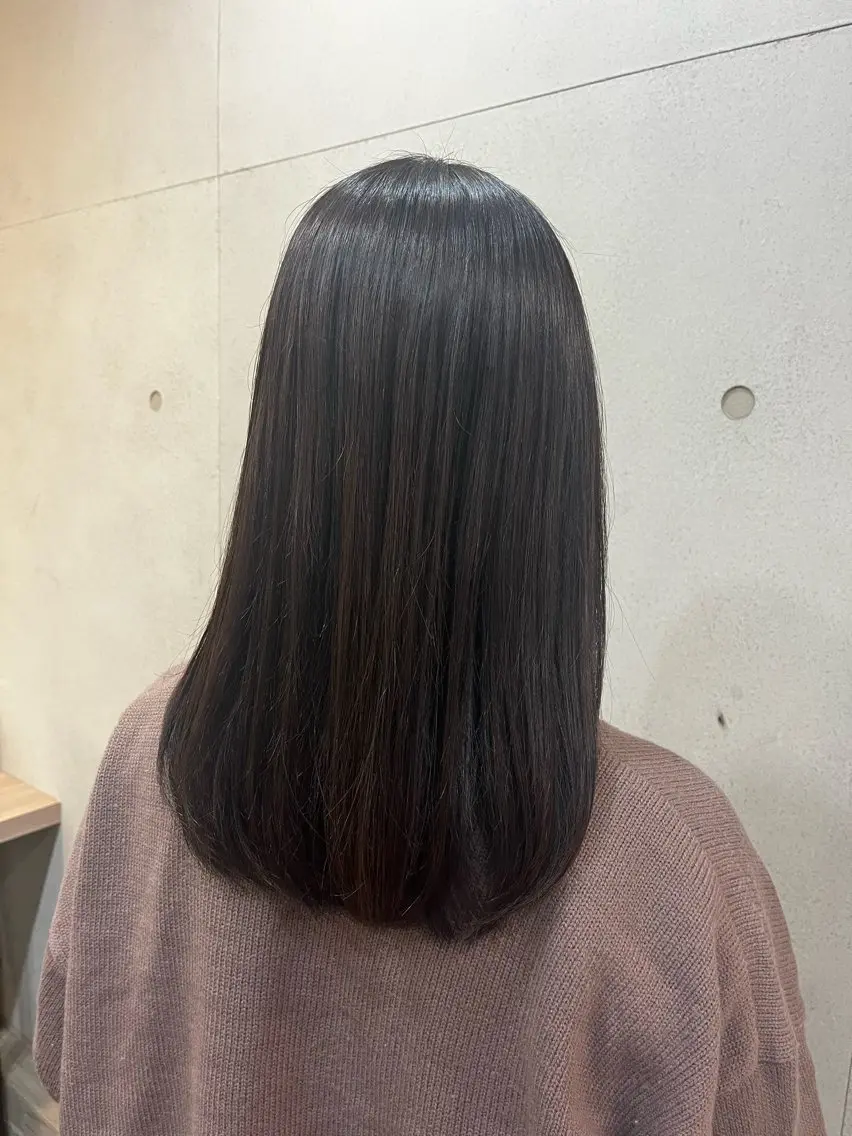 ミディアム おせ ちさとのヘアスタイル