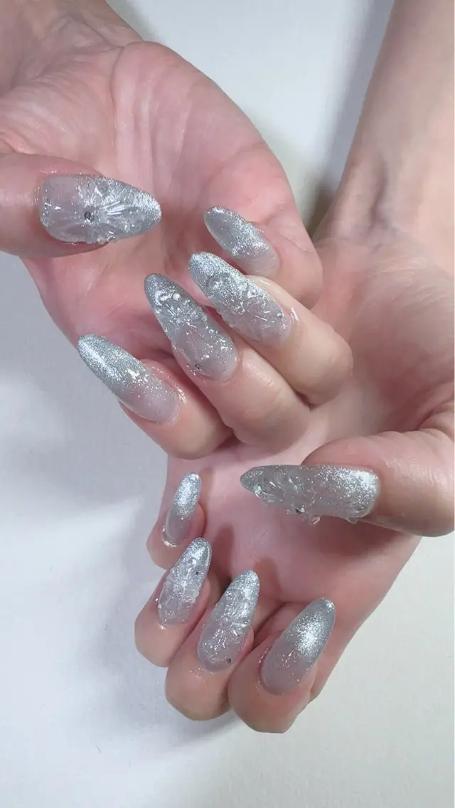 ネイル クリアネイル フラッシュネイル フラッシュマグ その他(ネイル) NAILSALON Bonitaのネイルデザイン